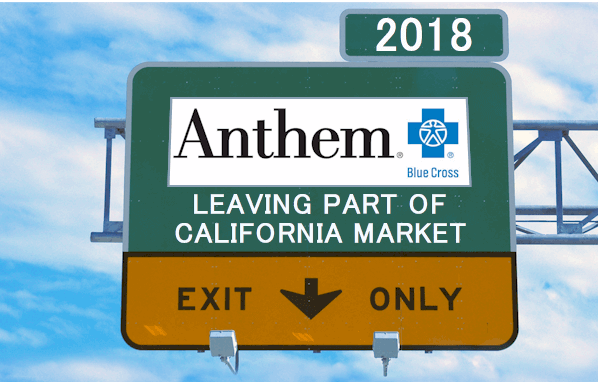 Anthem leaving California counties in 2018